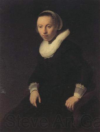REMBRANDT Harmenszoon van Rijn Portrait of a young woman seted, (mk330 Norge oil painting art